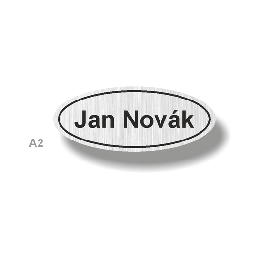 Štítky plastové - materiál stříbrný metalický plast