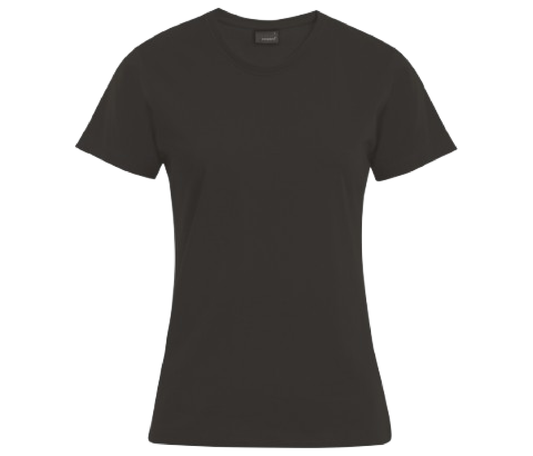 Premium dámské lehce vypasované tričko s vlastním potiskem