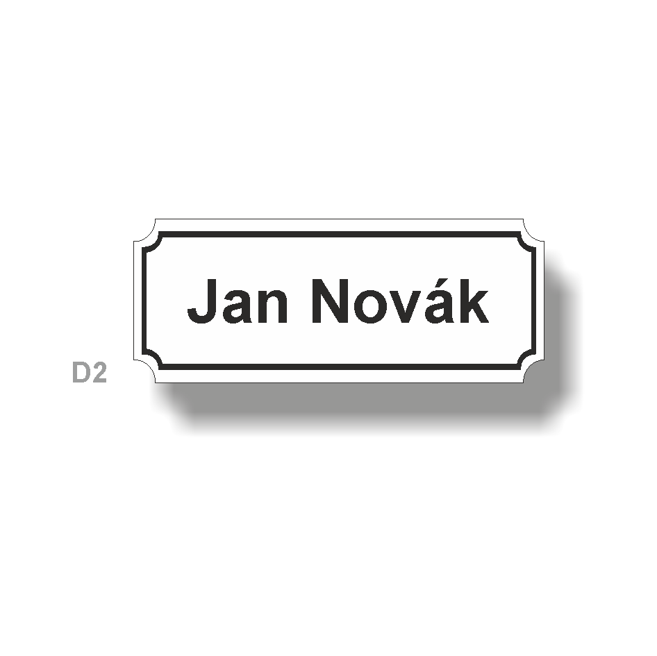 Štítky plastové - materiál matný bílý plast